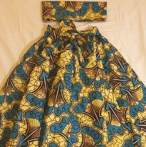 Midi Skirt w/matching Headwrap